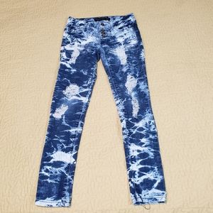 Traffic bleach dyed jeans size 8